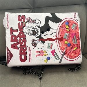 Art Crispies terrifier White and Red Women's Bag